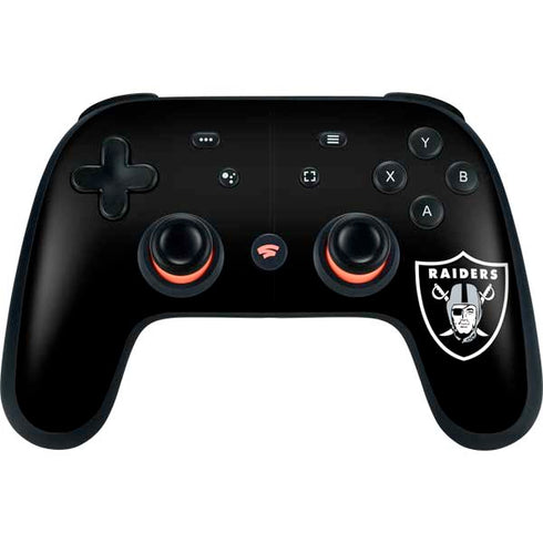 NFL Las Vegas Raiders Large Logo Google Stadia Controller Skin